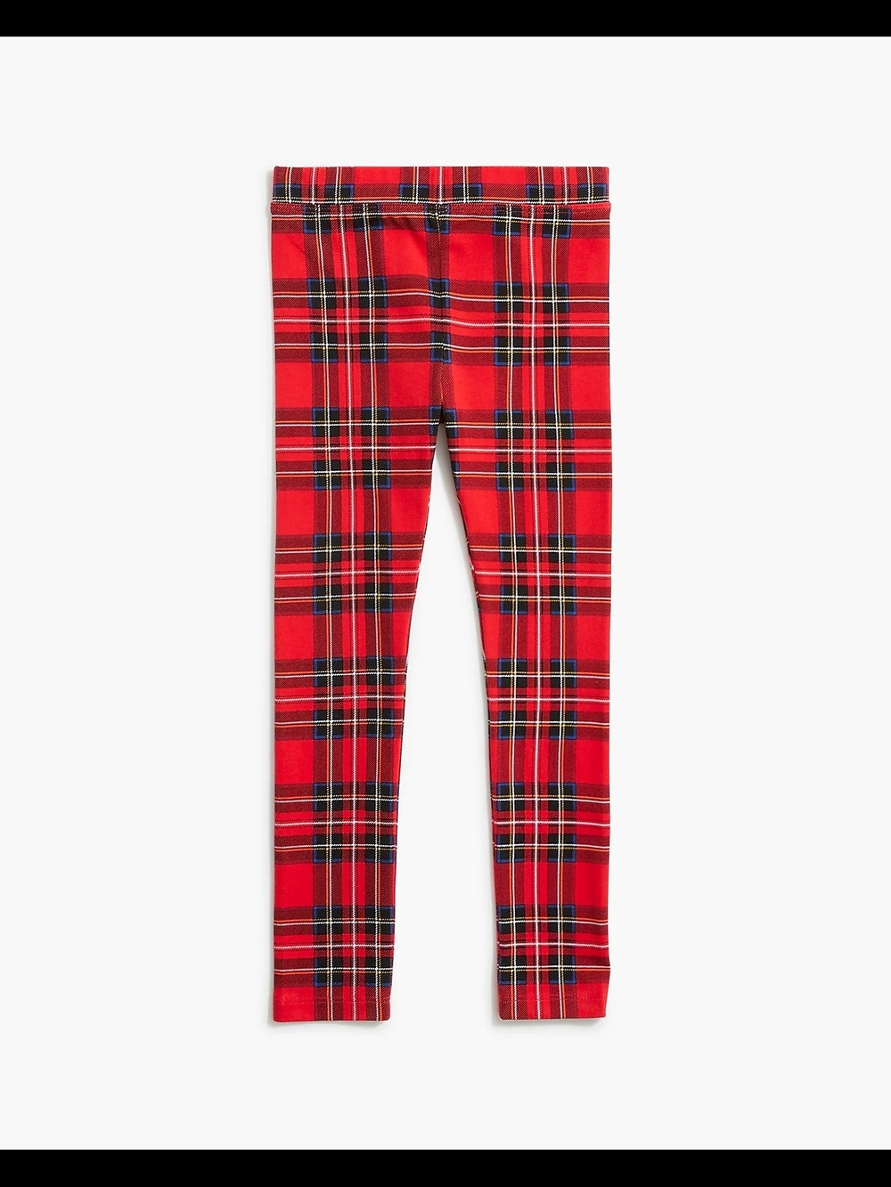 Crewcuts Girls Tartan Plaid Ankle Length Leggings, 10, Red
